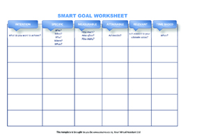 goal list template